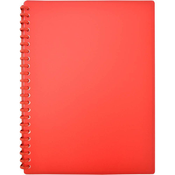 Euro Matte Refillable Display Book 20 Pocket A4 Red 100851939 - SuperOffice
