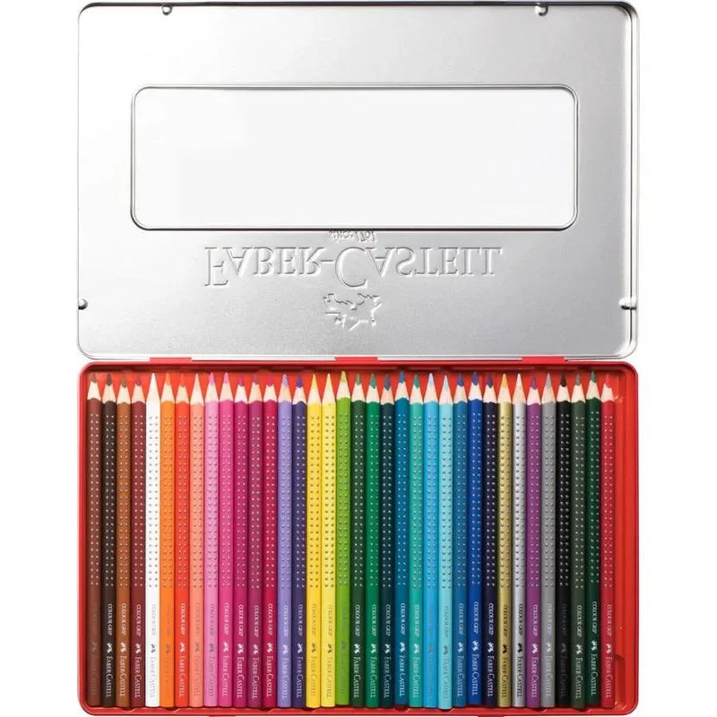 Faber-Castell 36 Watercolour Pencils Colour Grip Wheel Water Tin Set 16-116247 - SuperOffice