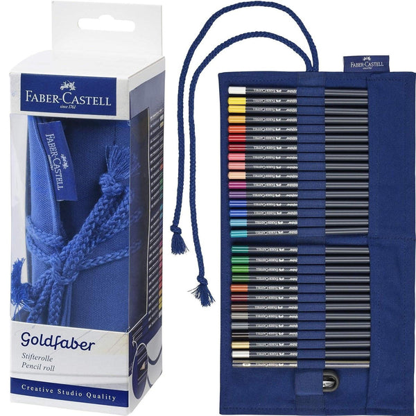 Faber-Castell GoldFaber Coloured Pencils Cotton Roll 29 Set 18-114752 - SuperOffice