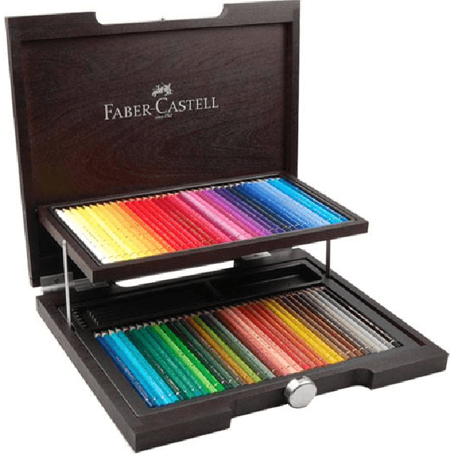 72 Faber-Castell Polychromos Colour Pencils Wooden Box | SuperOffice