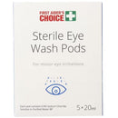 First Aiders Choice Saline Eye And Wound Wash 20mL 5 Pack 570358 - SuperOffice