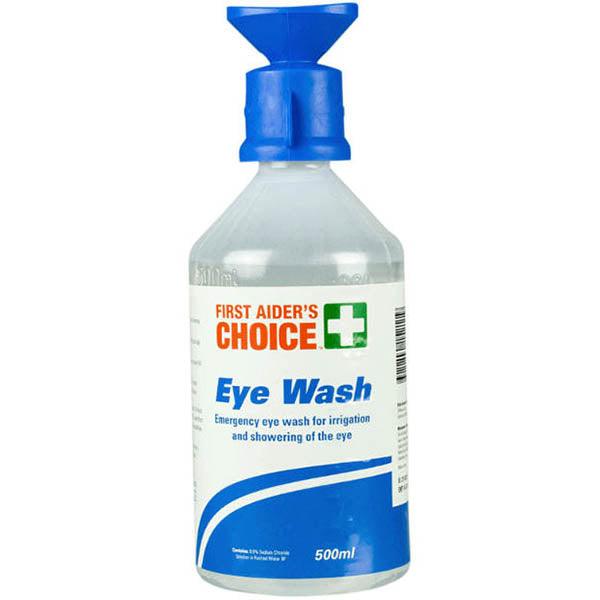 First Aiders Choice Saline With Eye Cap 500Ml 876234 - SuperOffice