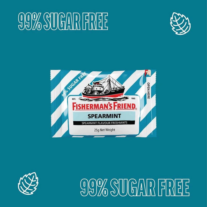 Fisherman's Friend Spearmint Sugar Free Mints 25g Box 12 5000357105590 (Spearmint) - SuperOffice