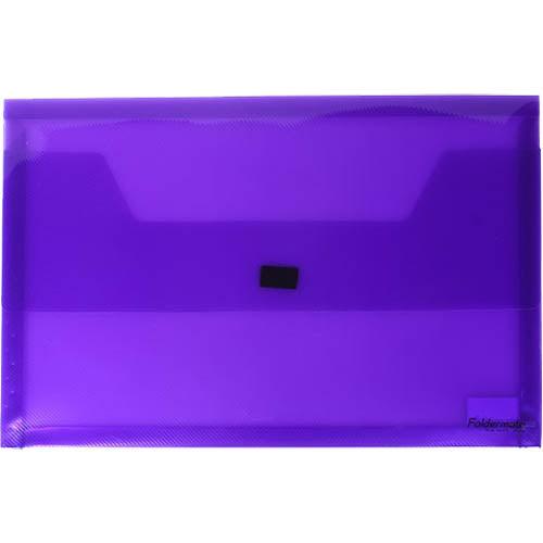 Foldermate Pop Gear Document Wallet Pp Hook And Loop Closure Foolscap Purple 100852056 - SuperOffice