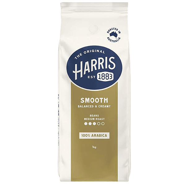 Harris Coffee Beans Smooth Medium Roast 100% Arabica 1kg 3 Pack Bulk 4059103 (Box 3) - SuperOffice