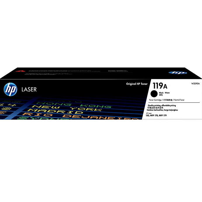 HP 119A Toner Ink Cartridge Black/Cyan/Magenta/Yellow Set Genuine LaserJet HP 119A Set - SuperOffice