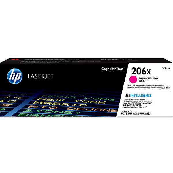 HP 206X Toner Ink Cartridge LasterJet Intelligence Magenta Genuine Original W2113X W2113X - SuperOffice