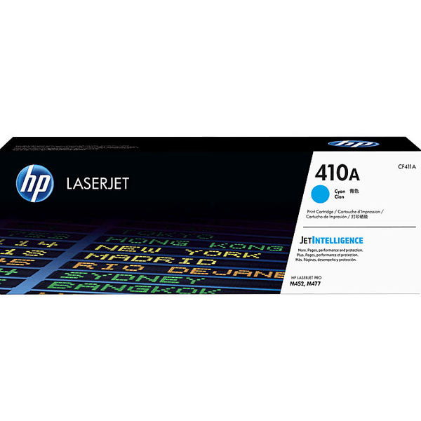 HP 410A Toner Ink Cartridge Cyan LaserJet Genuine CF411A CF411A - SuperOffice