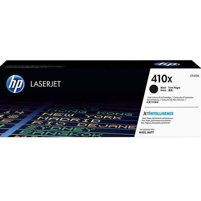 HP 410X Toner Ink Cartridge High Yield Black LaserJet Genuine CF410X - SuperOffice