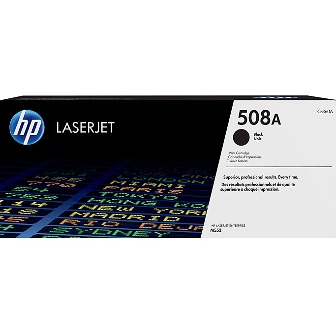 HP 508A Toner Ink Cartridge Black/Cyan/Magenta/Yellow Set Genuine LaserJet HP 508A Set - SuperOffice