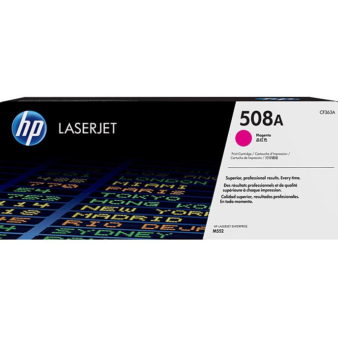 HP 508A Toner Ink Cartridge Magenta LaserJet Genuine CF363A CF363A - SuperOffice