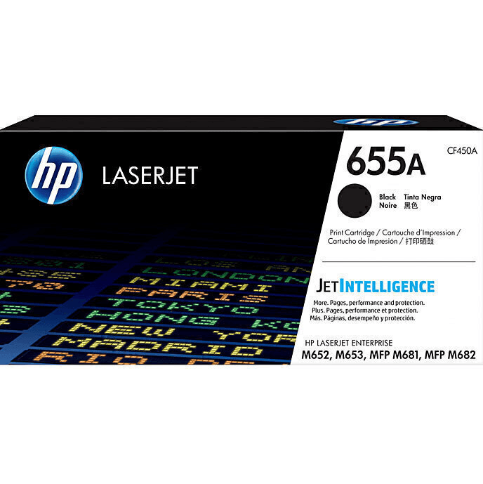 HP 655A Toner Ink Cartridge Black/Cyan/Magenta/Yellow Set Genuine LaserJet HP 655A Set - SuperOffice