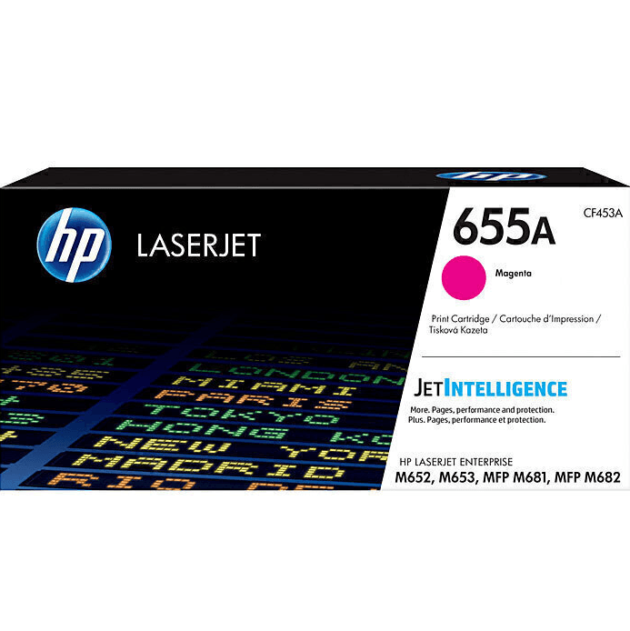 HP 655A Toner Ink Cartridge Black/Cyan/Magenta/Yellow Set Genuine LaserJet HP 655A Set - SuperOffice