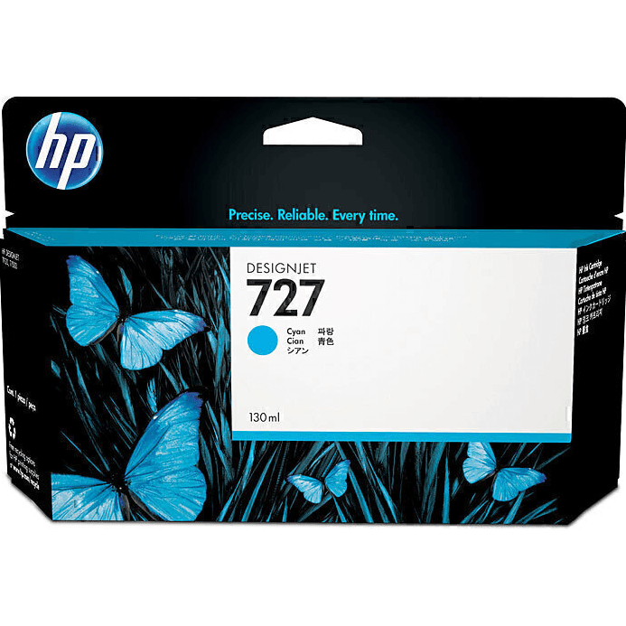 HP 727 Ink Cartridge Cyan 130mL B3P19A Genuine Original B3P19A - SuperOffice