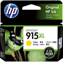 HP 915XL Ink Cartridge High Yield Yellow Genuine Original 3YM21AA - SuperOffice