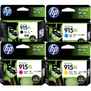 HP 915XL Set Ink Cartridge High Yield Black/Magenta/Yellow/Cyan Genuine Original 915XL (Set) - SuperOffice