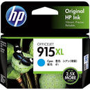 HP 915XL Set Ink Cartridge High Yield Black/Magenta/Yellow/Cyan Genuine Original 915XL (Set) - SuperOffice