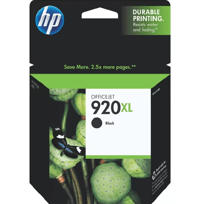 HP 920XL Ink Cartridge High Yield Black CD975AA Genuine Original CD975AA - SuperOffice