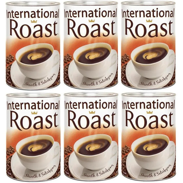 International Roast Instant Coffee 1kg Tin Pack 6 Bulk Carton 613934 - SuperOffice