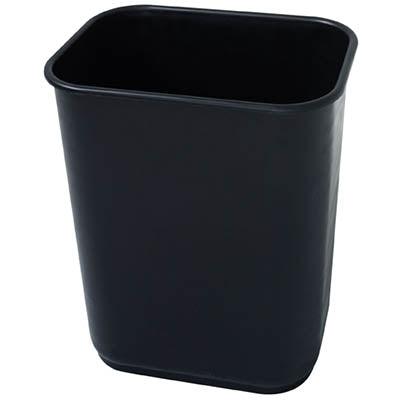 Jastek Plastic Rectangular Waste Bin 26.5 Litre Black | SuperOffice