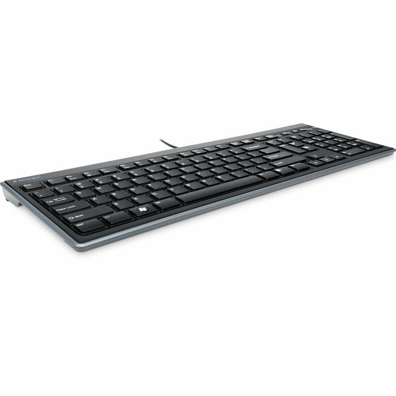 Kensington Advance Fit Full-Size Slim Keyboard Wired Black 72357 - SuperOffice