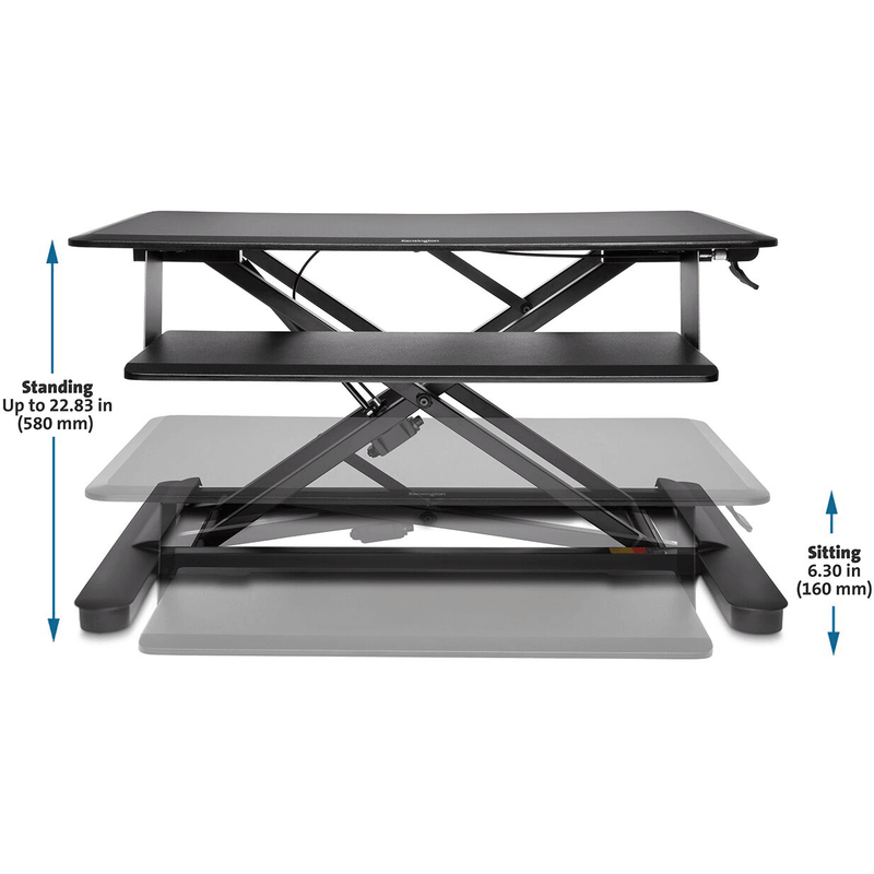 Kensington Smartfit Sit Stand Height Adjustable Workstation Black 52804 - SuperOffice