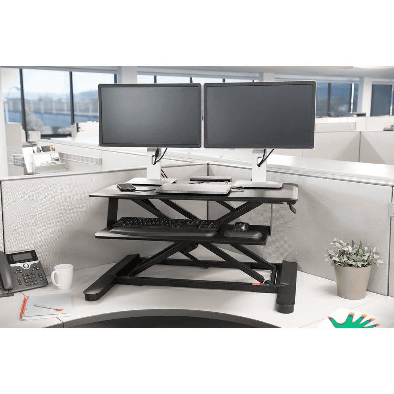 Kensington Smartfit Sit Stand Height Adjustable Workstation Black 52804 - SuperOffice