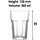 LAV Aras Tall Tumbler Glass Cup 365ml Pack 48 51ARA265 (48 Pack) - SuperOffice