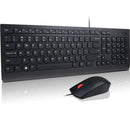 Lenovo Essential Wired Keyboard & Mouse Hotkey Height Adjustable Combo Set 4X30L79883 - SuperOffice