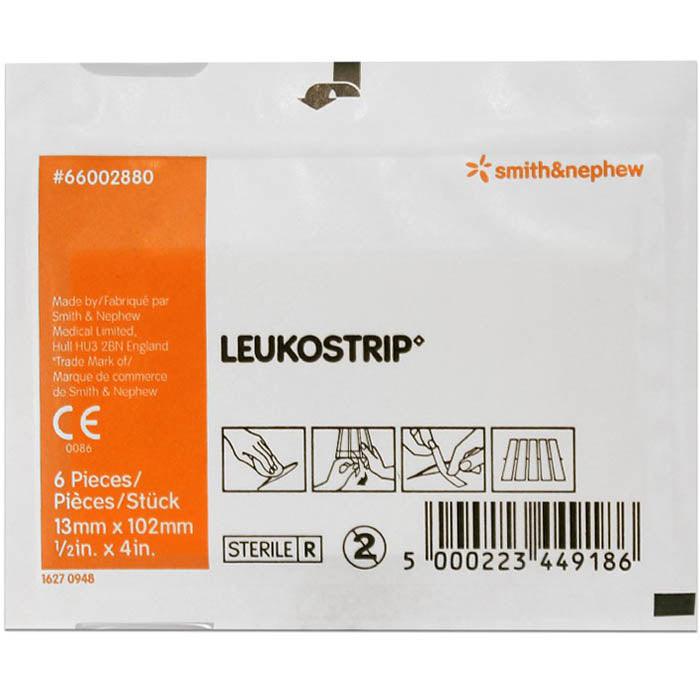 Leukostrip Wound Closure Strips 13x102mm Pack 6 42880 - SuperOffice