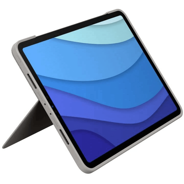 Logitech Combo Touch KeyBoard Trackpad Case iPad Pro 12.9" Inch 6th/5th Gen 2021 Sand 920-010223 (Sand Colour) - SuperOffice