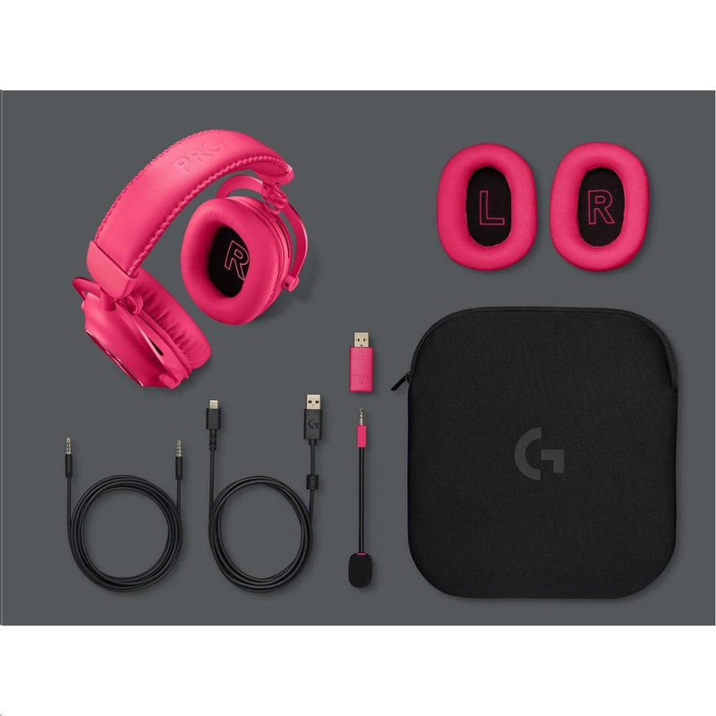 Logitech G PRO X 2 Lightspeed Wireless Gaming Headset Magenta 981-001276 - SuperOffice