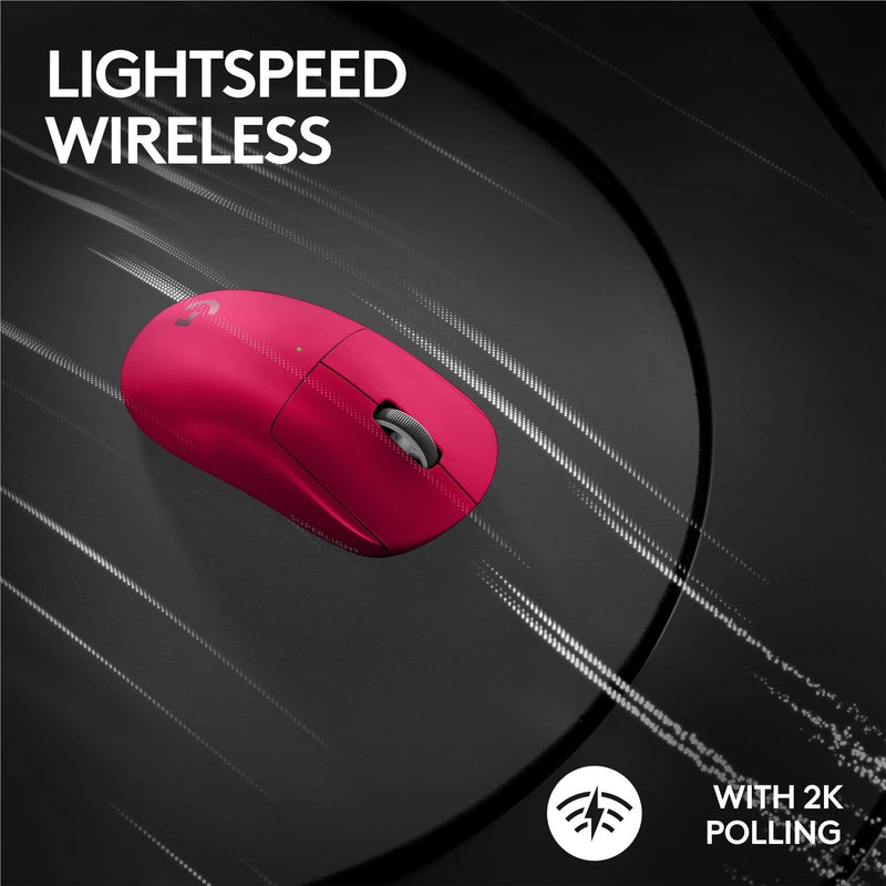 Logitech G PRO X Superlight 2 Lightspeed Wireless Gaming Mouse Magenta 910-006799 - SuperOffice