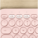 Logitech K380 Bluetooth Multi-Device Keyboard Apple Mac iPad Compact Pink Rose 920-010409 - SuperOffice