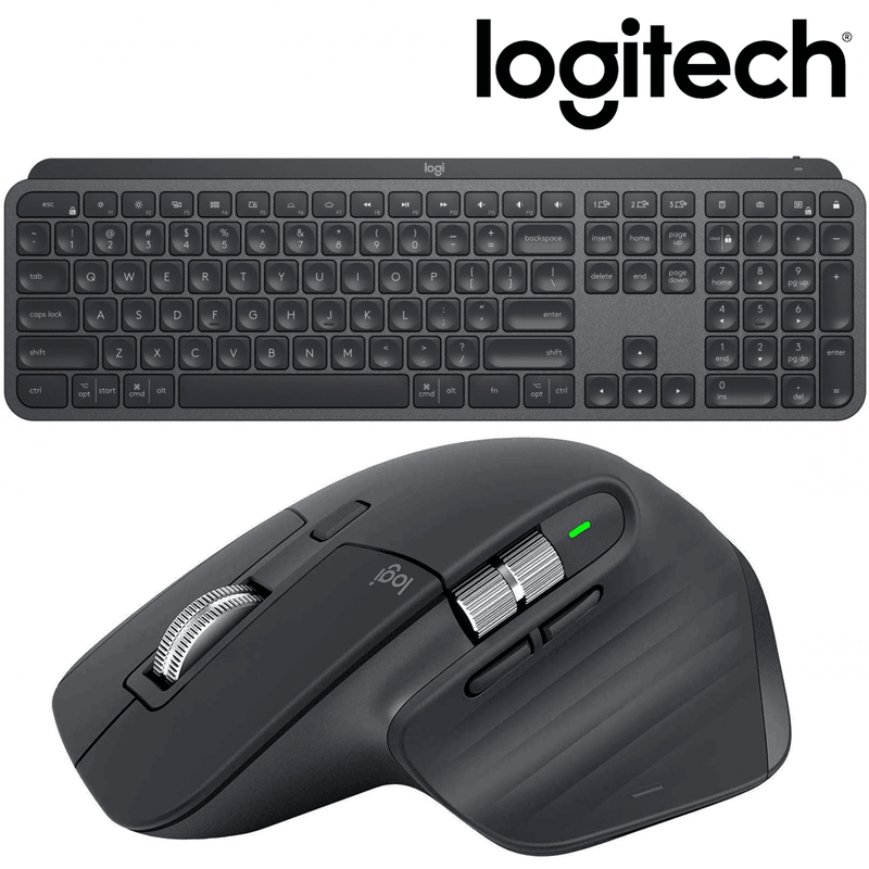 Logitech MX Wireless Keys S Keyboard and Anywhere 3S Mouse