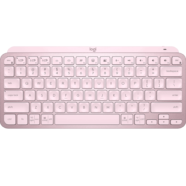 Logitech MX Keys Mini Compact Wireless Illuminated Keyboard Advanced TKL Rose Pink 920-010507 (PINK) - SuperOffice