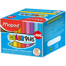 Maped Coloured Peps Chalk Box 100 8935021 - SuperOffice