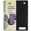 Marbig 5-Subject Notebook 7 Hole Punched 250 Page A4 17189F - SuperOffice