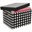 Marbig Archive Box Patterned Black Tartan 8017002 - SuperOffice