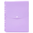 Marbig Binder Pocket Top Opening Document Wallet Holder A4 Pastel Purple Pack 12 2025894 (12 Pack) - SuperOffice