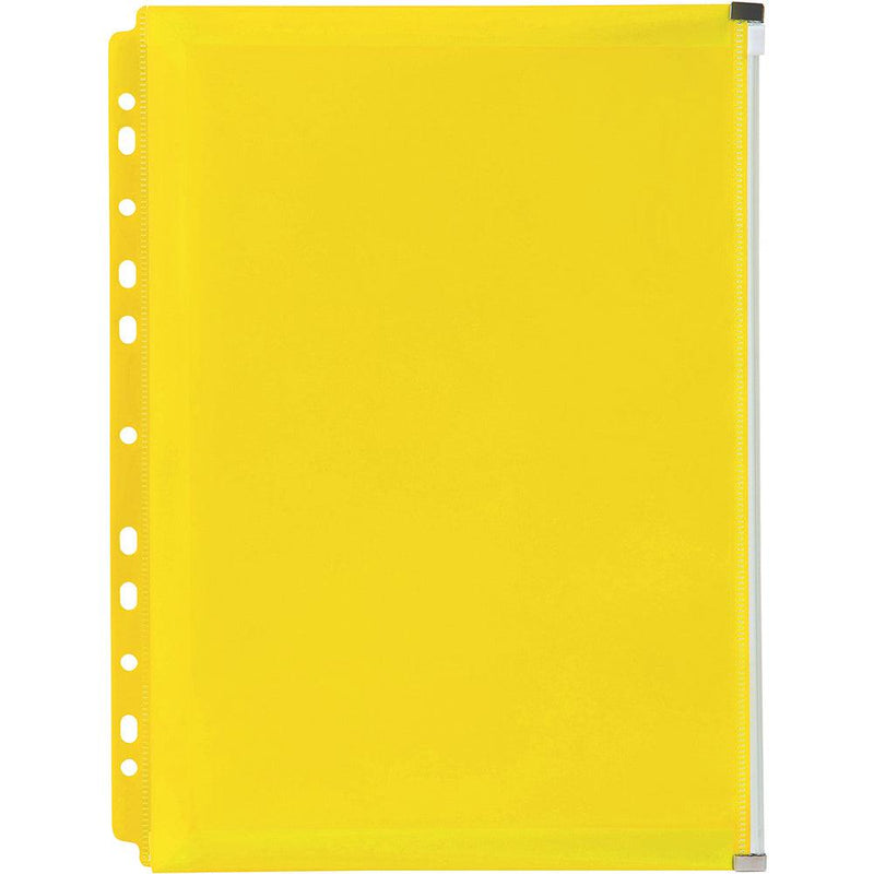 Marbig Binder Pocket Zip Closure A4 Yellow 2025705 - SuperOffice