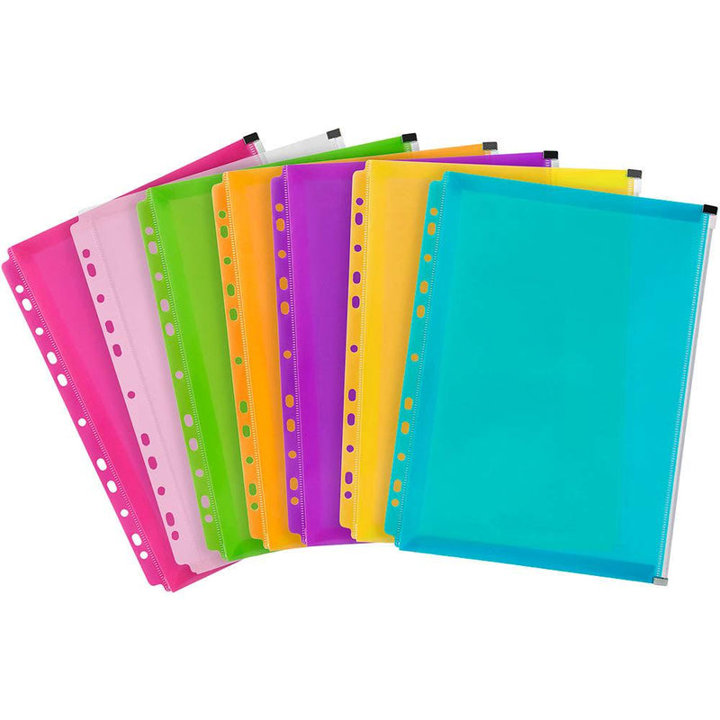 Marbig Binder Wallet With Zip Assorted Pack 4 2025799 - SuperOffice