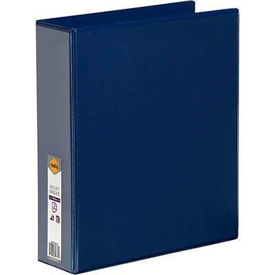 Marbig Clear View Insert Ring Binder 2D 50Mm A4 Blue 5422001B - SuperOffice