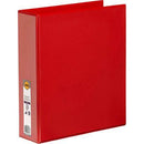 Marbig Clear View Insert Ring Binder 2D 50Mm A4 Red 5422003B - SuperOffice