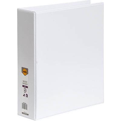 Marbig Clear View Insert Ring Binder 2D 50Mm A4 White 5422008B - SuperOffice