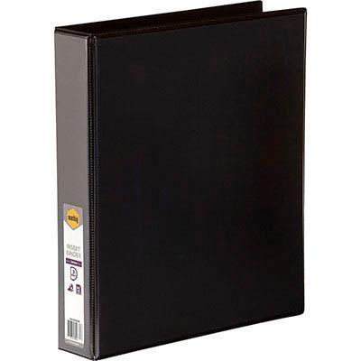 Marbig Clear View Insert Ring Binder 3D 38mm A4 Black 5413002B - SuperOffice