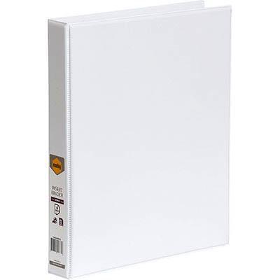 Marbig Clear View Insert Ring Binder 4D 25Mm A4 White 5404008B - SuperOffice