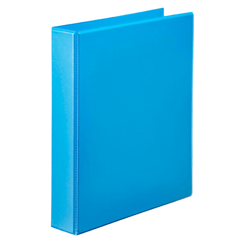 Marbig Clear View Insert Ring Binder Folder 2D 25mm A4 Marine Blue 20 Pack 5402031 (20 Pack) - SuperOffice