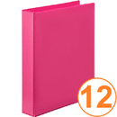 Marbig Clear View Insert Ring Binder Folder 2D 38mm A4 Pink Box 12 5412009 (Box 12) - SuperOffice