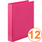 Marbig Clear View Insert Ring Binder Folder 2D 38mm A4 Pink Box 12 5412009 (Box 12) - SuperOffice